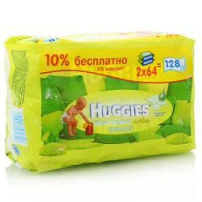    Huggies Ultra Comfort natural Duo , 64*2 