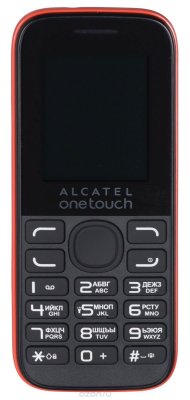   Alcatel OT-1052D Dual Sim, Black Deep Red