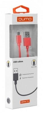 QUMO  microUSB-USB , Red (1 )