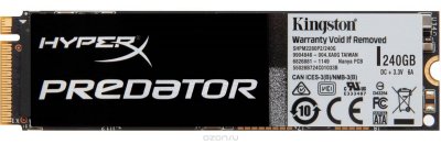  (SSD)   Kingston HyperX Predator M.2, 240 , PCI Express 2.0 x4