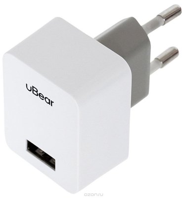 uBear 1 USB Wall Charger 1.0 , White   