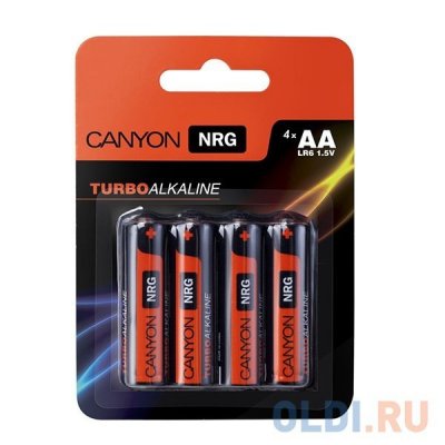  Canyon NRG AAA/LR03, Alkaline, 4 .   (ALKAAA4)