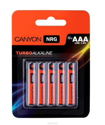  Canyon NRG AAA/LR03, Alkaline, 10 .   (ALKAA10)