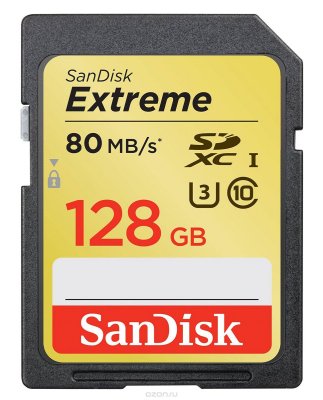   SanDisk Ultra SDXC 128Gb Class 10 UHS-I (80/10 MB/s)