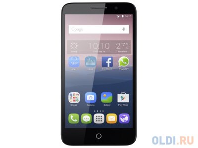  Alcatel OT5015D POP 3 (Metallic Silver) 2SIM/5" 854x480/5Mpx/4Gb/GPS/WiFi/Android 5.0