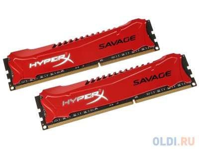   DDR4 16Gb 2400MHz PC-19200 Kingston HyperX Savage (HX424C12SB2K4/16) (4x4Gb KIT)