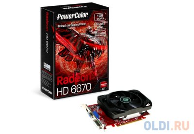  1Gb (PCI-E) PowerColor AX6670 1GBK3-H (+ game free "Dirt3") (HD6670, GDDR3, 128 bit, HDCP