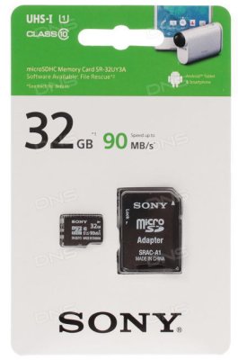   Micro SDHC 32Gb Class 10 Sony SR32UY3AT +  SD