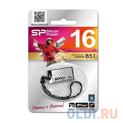   Silicon Power Touch 851 Silver 16GB (SP016GBUF2851V1S)