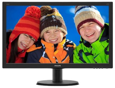  23.8" Philips 240V5QDSB/00(01) Black IPS, 1920x1080, 5ms, 250 cd/m2, 1000:1 (DCR 20M:1), D-S