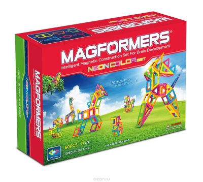   Magformers 63110 Neon color set 60