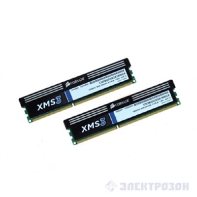   DDR3 1600MHz 8Gb (2x4Gb) Corsair XMS3 with Classic Heat Spreader 9-9-9-24 ( CMX8GX3M2A