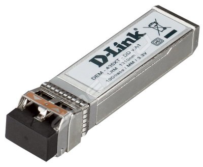 D-link DEM-435XT-DD PROJ  10GBASE-LRM SFP+ (with DDM), 220 : OM1 & OM2 MMF, 300 : OM3 MMF