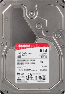   Toshiba SATA-III 6Tb HDWE160UZSVA X300 (7200rpm) 128Mb 3.5