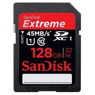   Sandisk Extreme SDXC UHS Class 1 45MB/s 128GB (SDSDX-128G-X46)