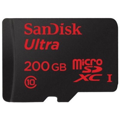   Sandisk Ultra microSDXC Class 10 UHS-I 90MB/s 200GB + SD adapter