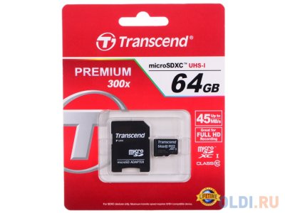   Transcend MicroSD(TransFlash) 64Gb Transcend Class10 +  / TS64GUSDXC10