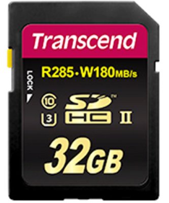 - SDHC 32  Transcend , UHS-II U3 Class10 Ultimate ( TS32GSD2U3 )