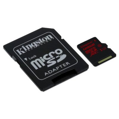 - microSDHC 128  Kingston , UHS-1, U3, Class 10 ( SDCA3/ 128GB )  SD