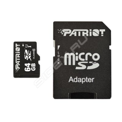   Patriot MicroSDXC 64GB Class 10 UHS-I (PSF64GMCSDXC10)