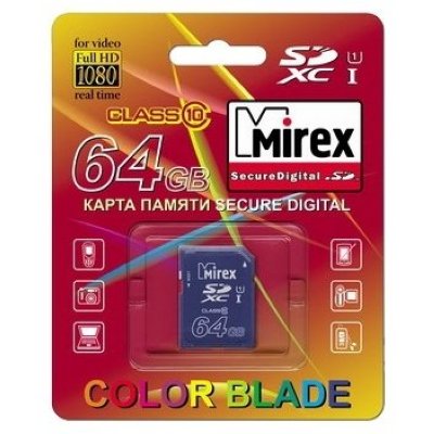   Mirex SDXC Class 10 UHS-1 64GB