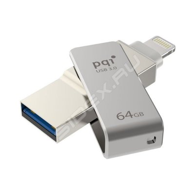 USB Flash  64Gb PQI iConnect mini Grey