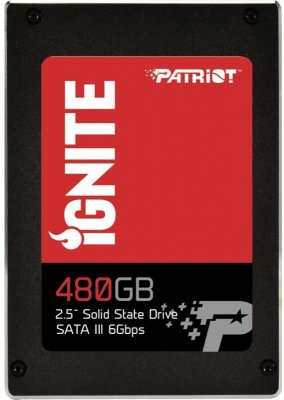   2.5" 480GB Patriot Ignite Read 560Mb/s Write 545Mb/s SATAIII PI480GS25SSDR