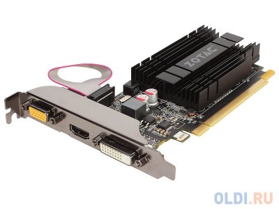  2Gb (PCI-E) Zotac GT 710 2GB ZONE Edition (ZT-71302-20L) (GFGT710, SDDR3, 64 bit, HDCP, V