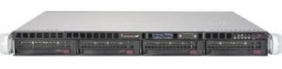  A1U SuperMicro SYS-5019S-MR, X11SSH-F / CSE-813MFTQC-R407B, 4x 3.5" Hot-swap, 40