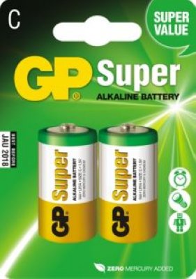  GP Super alkaline 14A (LR14) (1,5V) 2  7,3Ah size 