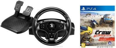 Thrustmaster T80 Racing Wheel  +  The Crew. Wild Run Edition (PS4)