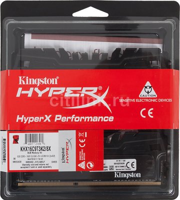   KINGSTON HYPERX KHX16C9T3K2/8X DDR3 ; 2x 4 