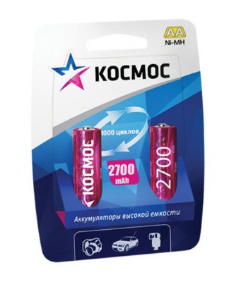  AA -  AA-BI-2 2700 mAh Ni-MH KOCR6NIMH2700MAH2BL (2 )