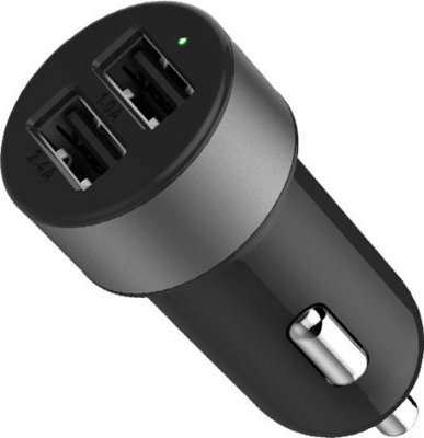   LAB.C Dual USB Car Charger Grey LABC-582-GY