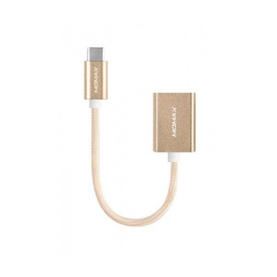   MOMAX OTG USB/Type-C Elite Link 18cm DTAF Gold