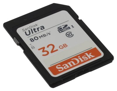   32Gb - SanDisk - Ultra Secure Digital HC Class 10 80MB/s UHS-I SDSDUNC-032G-GN6IN