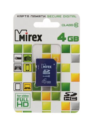   4Gb - Mirex Secure Digital HC Class 10 13611-SD10CD04 (!)