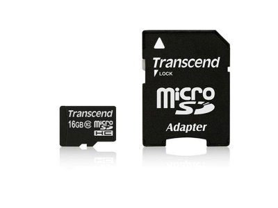   16Gb - Transcend - Micro Secure Digital HC Class 10 TS16GUSDHC10V    SD (