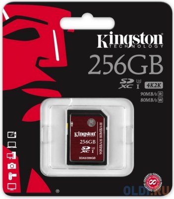   Kingston microSDXC 256Gb Class 10 UHS-I + ADP (45/10 Mb/s)