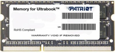     SO-DDR3 2Gb PC12800 1600MHz Patriot PSD32G1600L81S