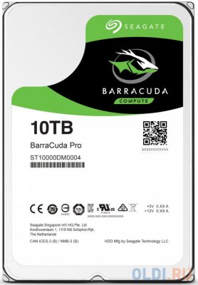   Seagate Enterprise Capacity 3.5" 10Tb SATA III, 256Mb, 7200rpm ST10000NM0016