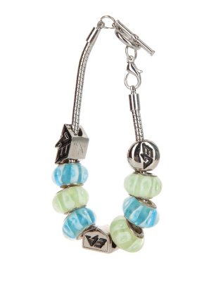  Energy-Armor Womens Charm Bracelet Turquoise - Lime Green S