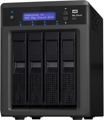   WD My Cloud 4xHDD 20Tb RAID 0/1/10/5 4xUSB WDBWWD0200KBK-EEUE