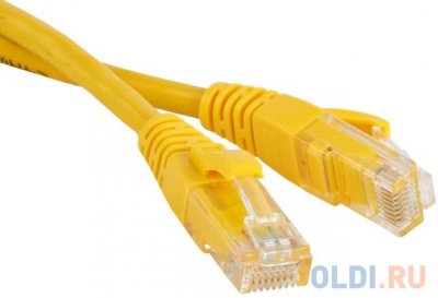 - UTP 5E  0.5  Hyperline PC-LPM-UTP-RJ45-RJ45-C5e-0.5M-LSZH-YL 