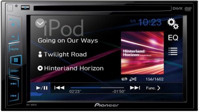  Pioneer AVH-180G 6.2" USB MP3 CD DVD FM RDS 2DIN 4x50  