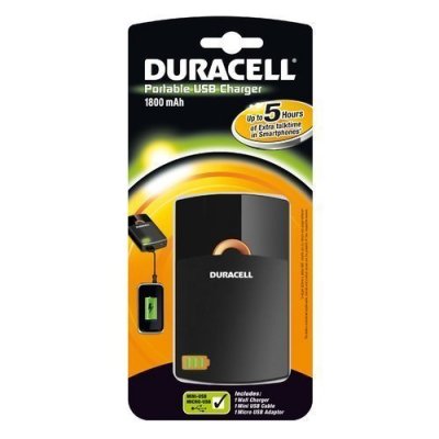   DURACELL USB portable charger, 5 hour, 1800mAh (3)