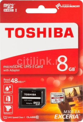   microSDHC UHS-I U1 TOSHIBA M301 8 