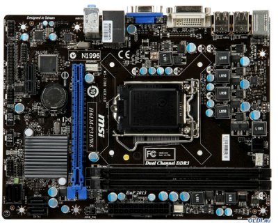 .  MSI H61M-P31/W8 (S1155, iH61, 2*DDR3, PCI-E16x, SVGA, DVI, SATA II, Lan, mATX, Retail)