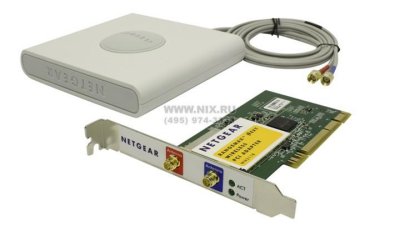  NETGEAR (WN311B-100PES) 300N Wireless PCI Adapter (802.11n/b/g, 300Mbps)