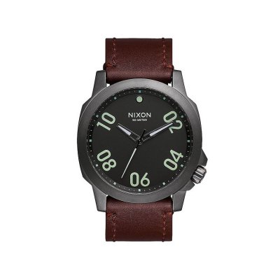   Nixon  45 Leather Gunmetal/Dark Brown 1124047